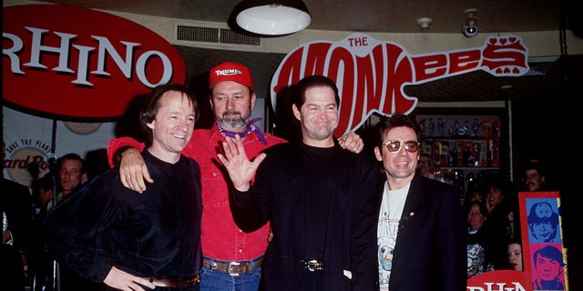 The members of the Monkees, from left, Peter Tork, Mike Nesmith, Micky Dolenz and Davy Jones.