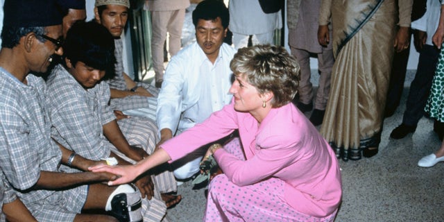 Princess Diana's first solo trip after separating from Prince Charles was to Nepal. Here, she visited a leprosy hospital and interacted with the patients.