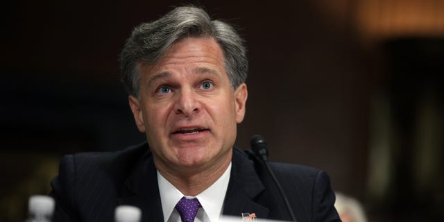 WASHINGTON, DC - JULY 12:  FBI director nominee Christopher Wray testifies during his confirmation hearing before the Senate Judiciary Committee July 12, 2017.  (Photo by Alex Wong/Getty Images)