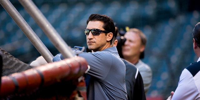 Arizona Diamondbacks general manager Mike Hazen watches practice during postseason practice at Chase Field. January 2, 2017 in Phoenix, Arizona.
