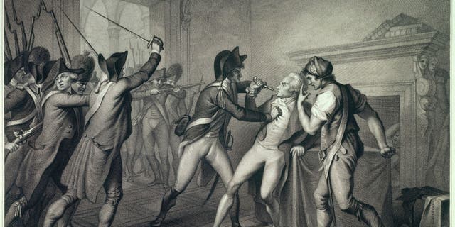 The Arrest of Robespierre (28 July 1794), engraving, Carnavalet Museum, France. (Photo: Christophel Fine Art/Universal Images Group via Getty Images)