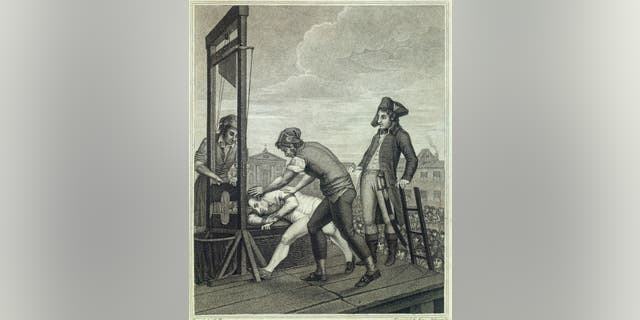 Death of Robespierre (1758-1794), Idnarpyra James D Apres Beys, Carnival Museum, France.
