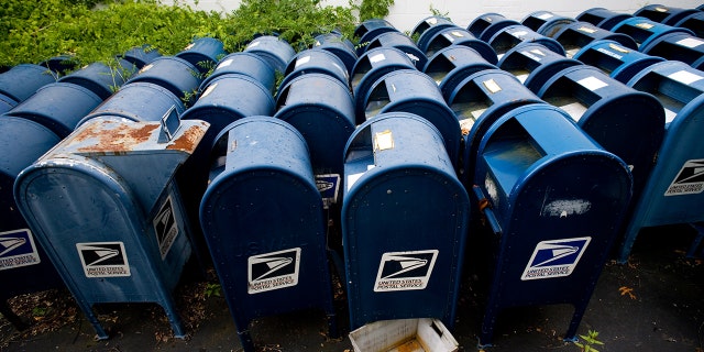 Hyattsville, MD. USPS mailboxes.