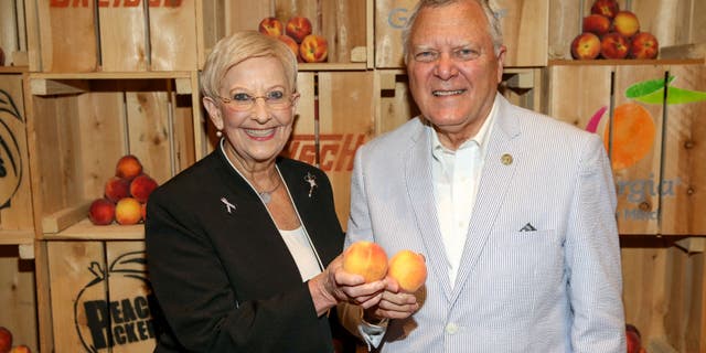 Sandra Deal and then-Governor of Georgia Nathan Deal attend the 5th Annual Georgia On My Mind presented by Gretsch at Ryman in Nashville at Ryman Auditorium on June 26, 2018, in Nashville, Tennessee.