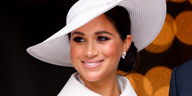 Meghan, Duchess of Sussex, attends a national service of thanksgiving to celebrate the Platinum Jubilee of Queen Elizabeth II at St. Paul's Cathedral on June 3, 2022, in London, England. 