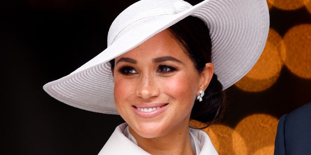 Meghan, Duchess of Sussex, attends a national service of thanksgiving to celebrate the Platinum Jubilee of Queen Elizabeth II at St. Paul's Cathedral on June 3, 2022, in London, England. 