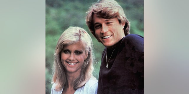 Olivia Newton-John with her pal Andy Gibb.