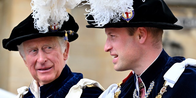 Most notably, Queen Elizabeth praised her eldest son Prince Charles (left) and his eldest son Prince William (right).