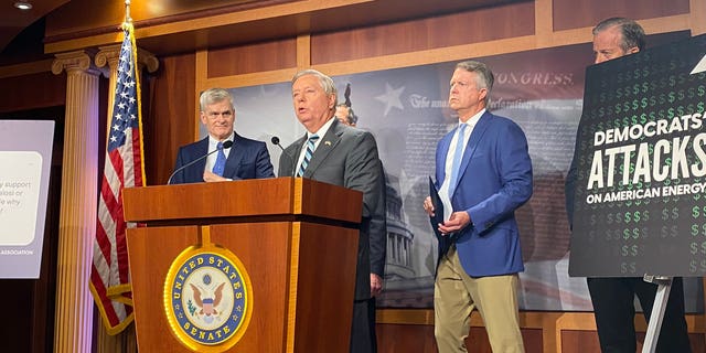 Sen. Lindsey Graham, R-S.C., and multiple other GOP Senators promised payback against Democrats for advancing their social spending and taxation bill along party lines in a Friday press conference. 