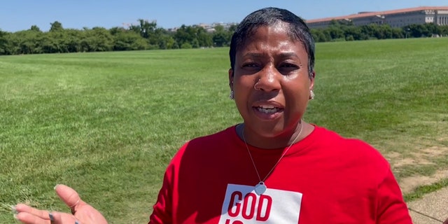 A woman in Washington, D.C., discusses President Biden's performance.