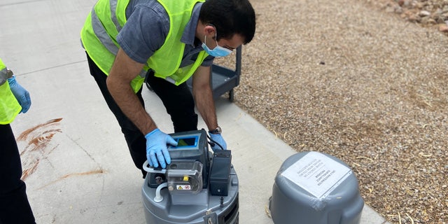 Las Vegas scientists collect wastewater samples to investigate the presence of monkeypox in the area.