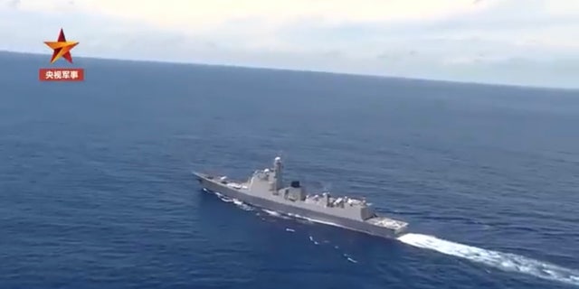 In a video released on Wednesday, the Chinese military said it had launched joint military operations around Taiwan.