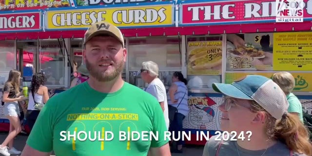 Iowans at the Iowa State Fair tell Fox News Digital that President Biden is "too old" to run 