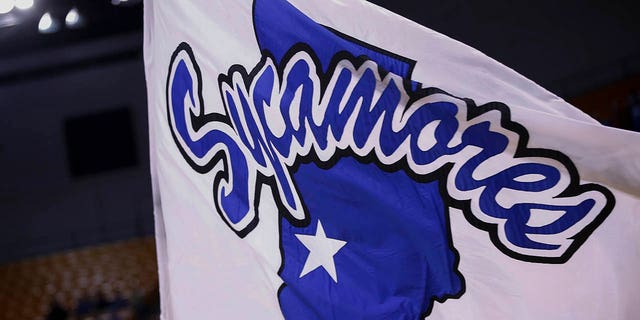 An Indiana State Sycamores flag is seen during the game against the Evansville Aces at The Hulman Center on January 24, 2016 in Terre Haute, Indiana. Indiana State defeated Evansville 82-65.