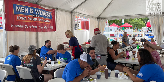 Pork Producers Tent at the Iowa State Fair in Des Moines.