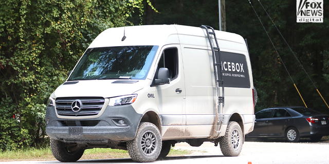 Delivery vehicles are seen leaving Ben Affleck's Georgia home following preparation for Ben Affleck and Jennifer Lopez's wedding.