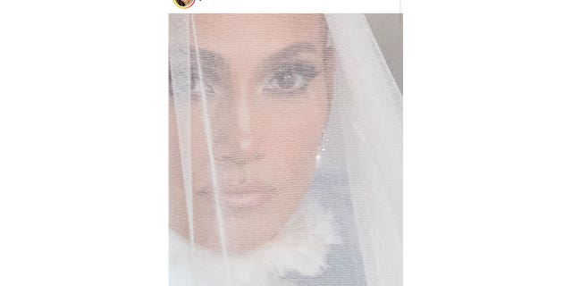 Jennifer Lopez shared her first photo from her Georgia wedding to Ben Affleck.