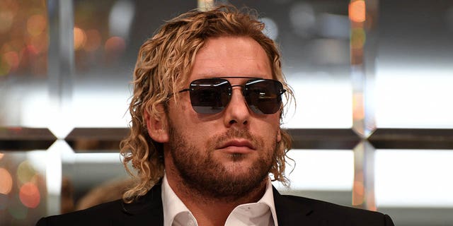Kenny Omega attends a press conference of the Wrestle Kingdom 13 at Meiji Kinenkan on October 9, 2018 in Tokyo, Japan. 