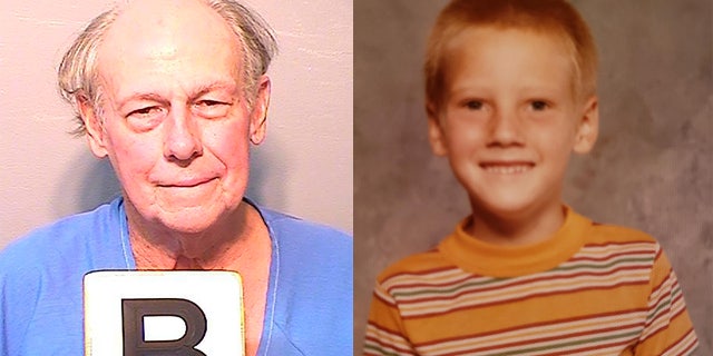 Left: This Oct. 29, 2021, photo provided by the California Department of Corrections and Rehabilitation shows Frederick Woods; Right: Chowchilla school bus hijacking victim Larry Park at age 6