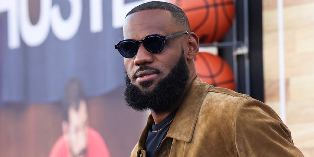 Cast member LeBron James attends a premiere for the film "Hustle" in Los Angeles on June 1, 2022.