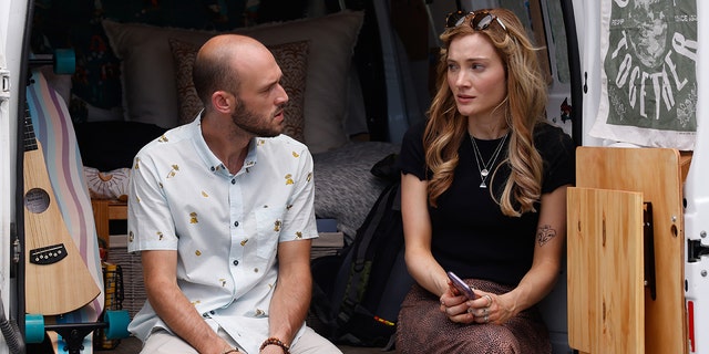 Skyler Samuels and Evan Hall star as Gabby Petito and Brian Laundrie, the pair of New York transplants who set off on an ill-fated cross-country road trip last June.