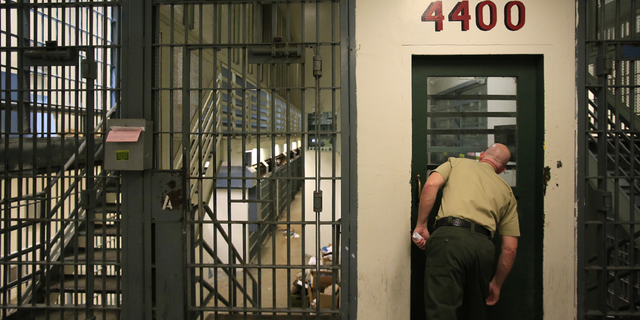 Inside the Men's Central Prison in Los Angeles.