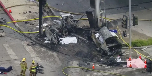 Six people are dead after a car crash in West Los Angeles on Thursday. 