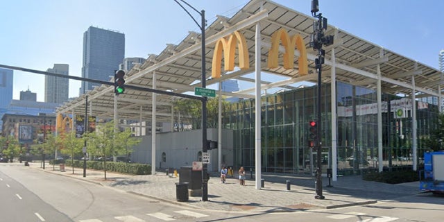 McDonald's located on North Clark Street in Chicago's River North neighborhood.