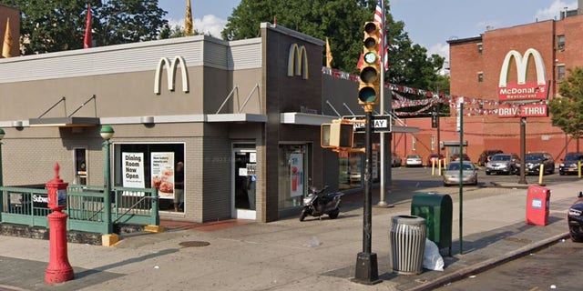 The dispute spilled out from the fast food restaurant into the street, according to authorities.