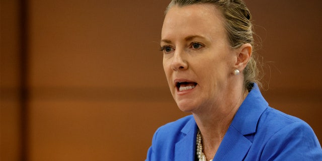 Nikolas Cruz's lawyer, Melisa McNeill, delivering her opening statement Aug. 22, 2022.