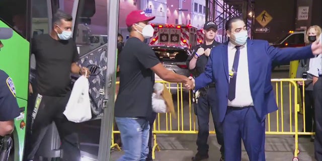 Migrant buses arrive in NYC Aug. 24, 2022