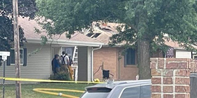 Authorities responded to calls of an explosion and fire at a Laurel, Nebraska home on Thursday morning