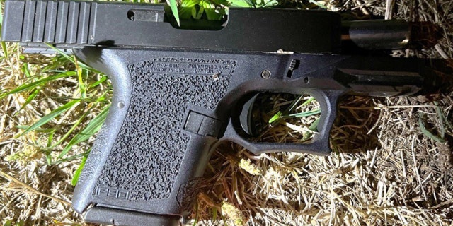 A gun recovered at a Friday night shooting in Queens