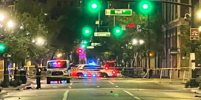 Scene of shooting in downtown Orlando, Fla. (Fox35Orlando)