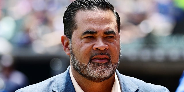 Ozzie Guillen looks on before the game between the Chicago White Sox and the Chicago Cubs at Guaranteed Rate Field on May 29, 2022 in Chicago.