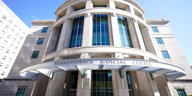 View of the Pennsylvania Judicial Center, home to the Commonwealth Court in Harrisburg, Pa.