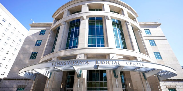 View of the Pennsylvania Judicial Center, home to the Commonwealth Court in Harrisburg, Pa.