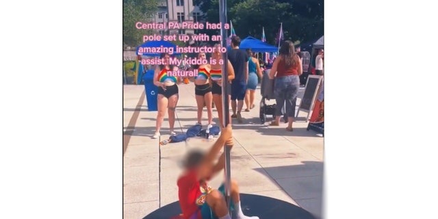 Pride event in PA featured a stripper pole where they taught kids how to pole dance