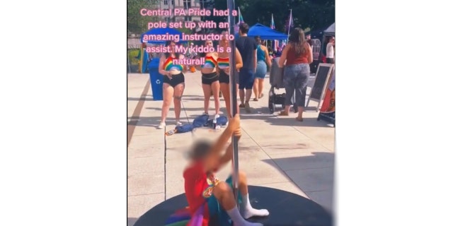 Pride event in PA featured a stripper pole where they taught kids how to pole dance