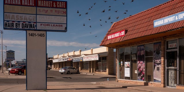 ALBUQUERQUE, NM - AUGUST 9, 2022: Ariana Halal Super Market and Cafe at 1401 San Mateo Blvd. NE in Albuquerque, NM.