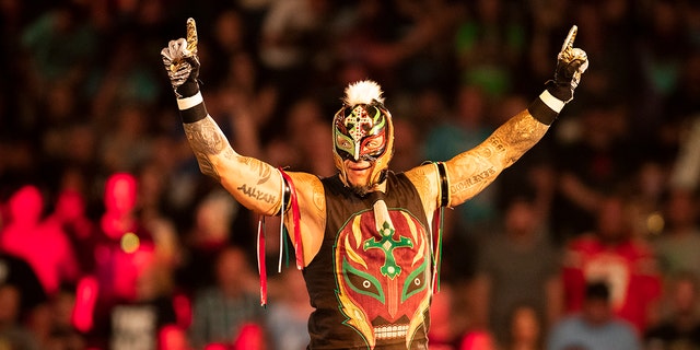 Rey Mysterio appears on WWE's "RAW."