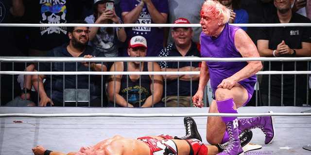  Ric Flair bloodied up during 
