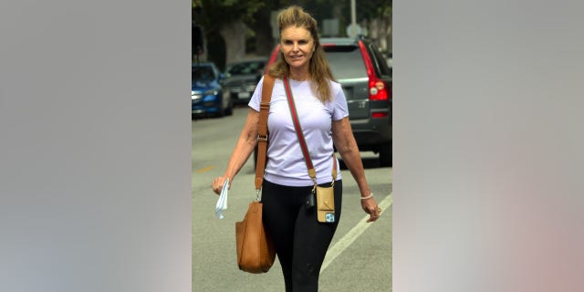 Maria Shriver enjoys a day out in Santa Monica as she visits the site of her new home, which is under construction.