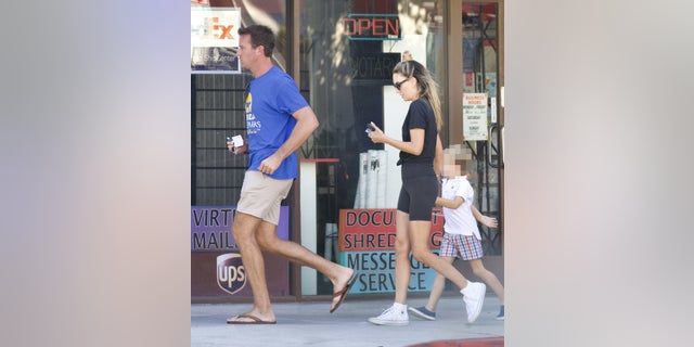 Armie Hammer was spotted reuniting with estranged wife Elizabeth Chambers. The pair have split but seemed to be in good spirits as they spent time with their kids in Los Angeles.