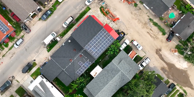 The solar panels are designed to withstand hurricane force winds. They'll be able to keep the restaurant running if power goes out across the city. 