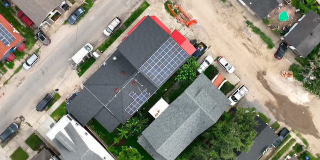 The solar panels are designed to withstand hurricane force winds. They'll be able to keep the restaurant running if power goes out across the city. 