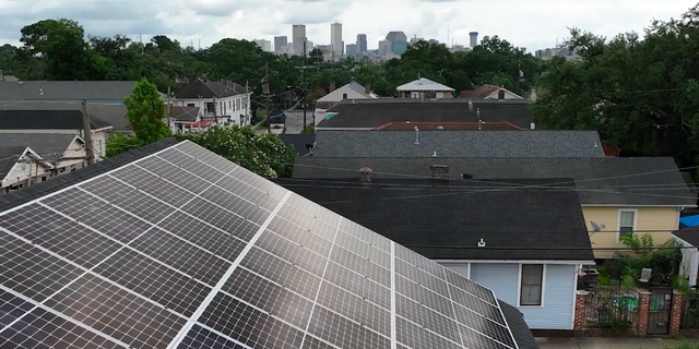 The nonprofit "Feed the Second Line" completed their first solar panel installation in July. 