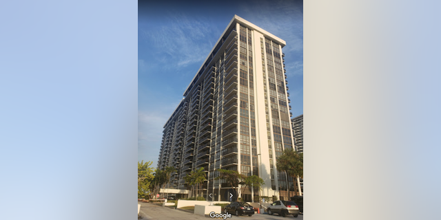 Attorney Adam Bair's Miami apartment building where he allegedly raped a 24-year-old woman. He denies the allegations.