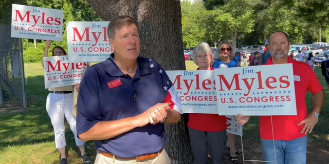 GOP candidate Jim Myles speaks on Fox News Digital on August 20, 2022.