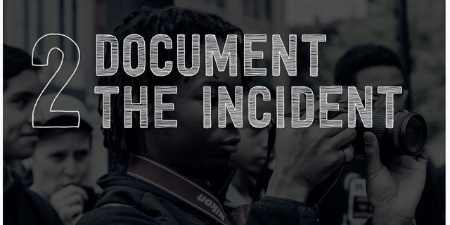 Video advises on what to do if you see a racist or violent incident.